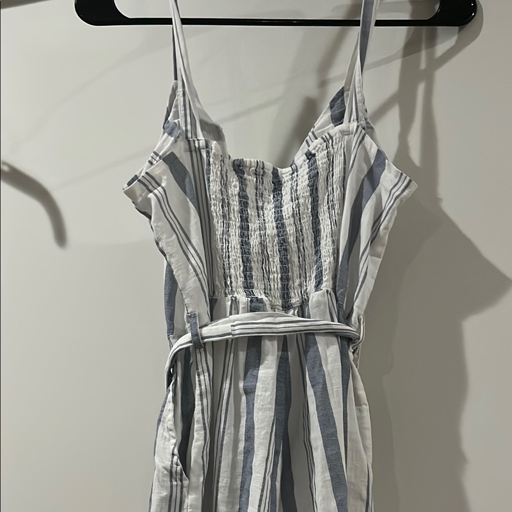 Striped Jumpsuit with Button Details - Picture 3 of 3